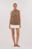VERO TAN KNIT TOP sold by Dissh