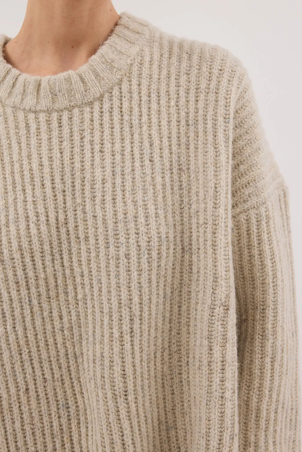INDIA CREAM MARLE KNIT JUMPER sold by Dissh product image thumbnail 5