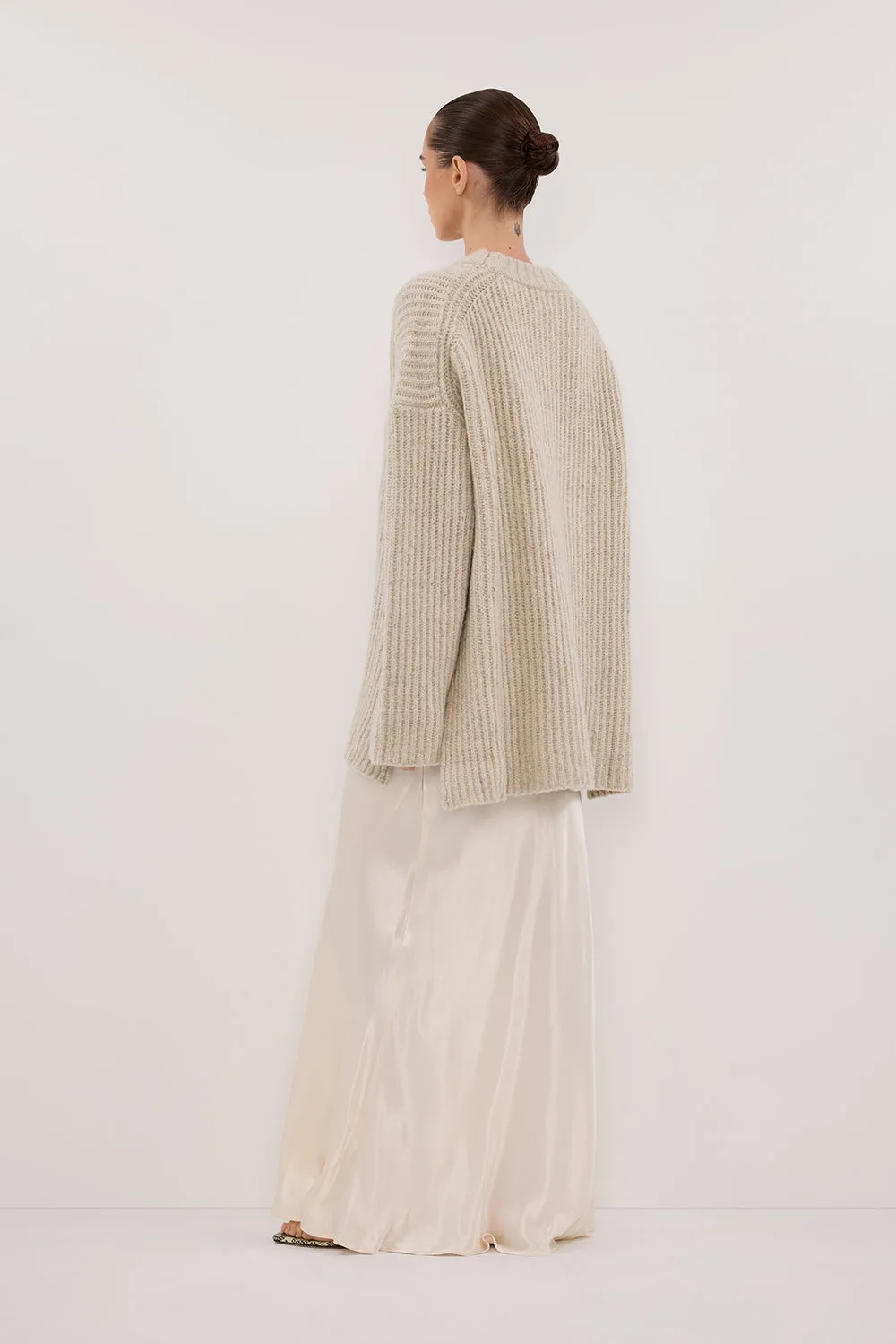 INDIA CREAM MARLE KNIT JUMPER sold by Dissh product image thumbnail 4