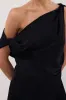 EVE INK ASYM SATIN TOP sold by Dissh