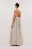 PALMA CREAM SILK BLEND MIDI DRESS sold by Dissh