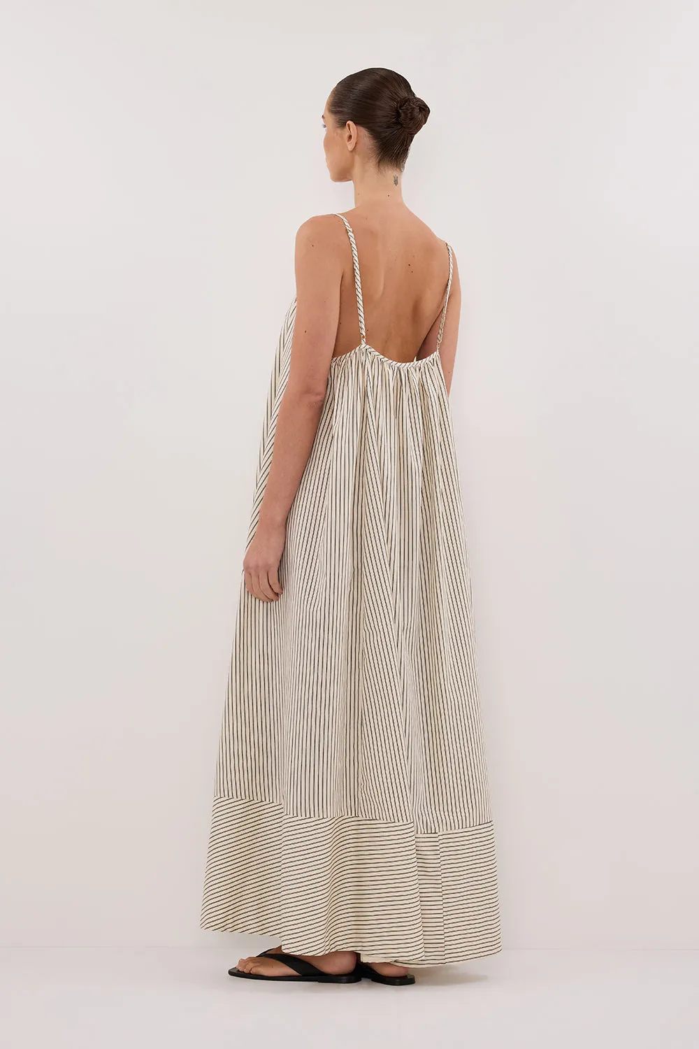 PALMA CREAM SILK BLEND MIDI DRESS sold by Dissh product image thumbnail 4