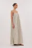 PALMA CREAM SILK BLEND MIDI DRESS sold by Dissh