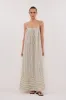 PALMA CREAM SILK BLEND MIDI DRESS sold by Dissh