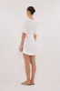 DAPHNE WHITE SLEEVED MINI DRESS sold by Dissh