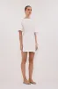 DAPHNE WHITE SLEEVED MINI DRESS sold by Dissh