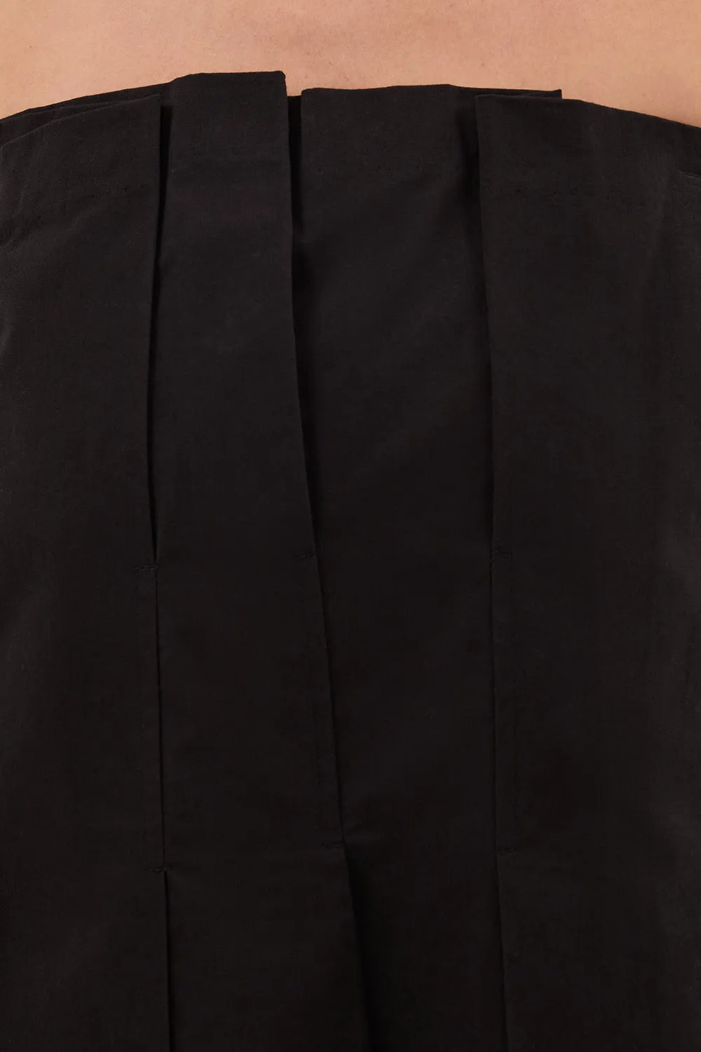 LILLY BLACK PLEATED STRAPLESS TOP sold by Dissh product image thumbnail 5