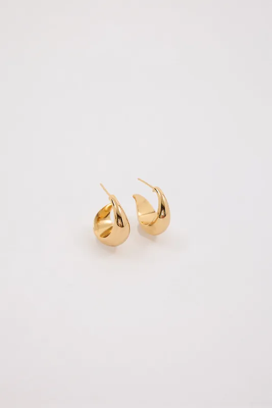 AMBER SCEATS ZANE EARRING GOLD sold by Dissh