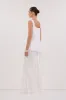 DAISY WHITE LINEN PEPLUM TOP sold by Dissh