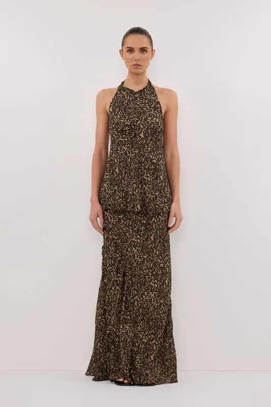 MARVILLA CHOC HALTER TOP sold by Dissh