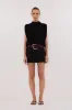 ARO BLACK KNIT TOP sold by Dissh
