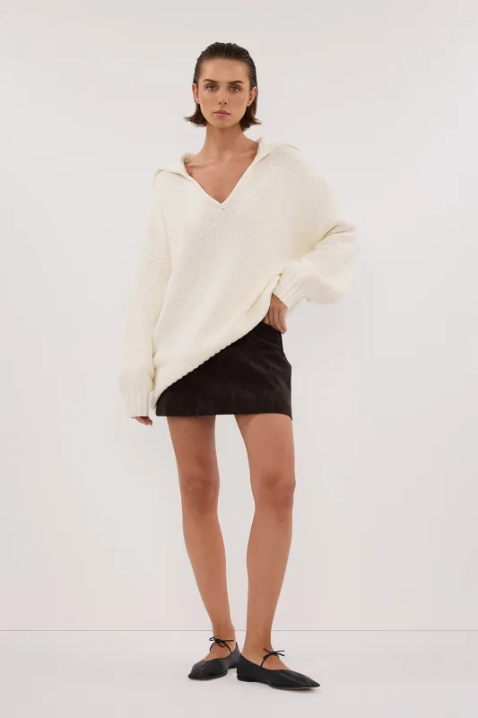 FRANKIE OFF WHITE SAILOR JUMPER sold by Dissh