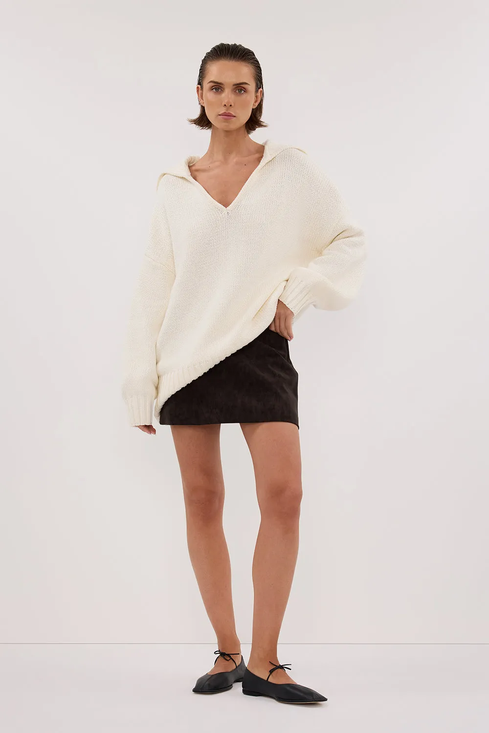 FRANKIE OFF WHITE SAILOR JUMPER sold by Dissh