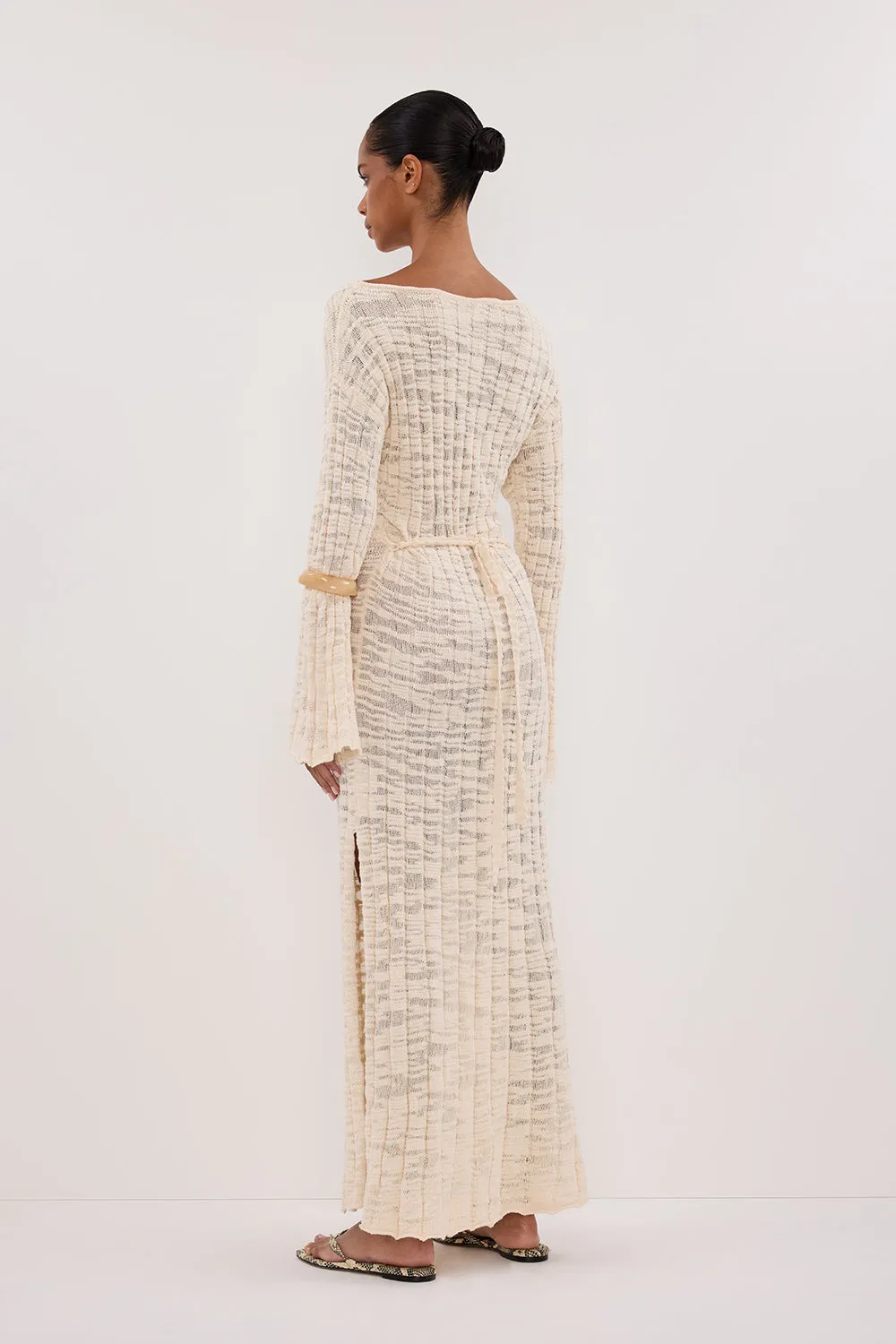 CIA NATURAL LONG SLEEVE MAXI DRESS sold by Dissh product image thumbnail 5