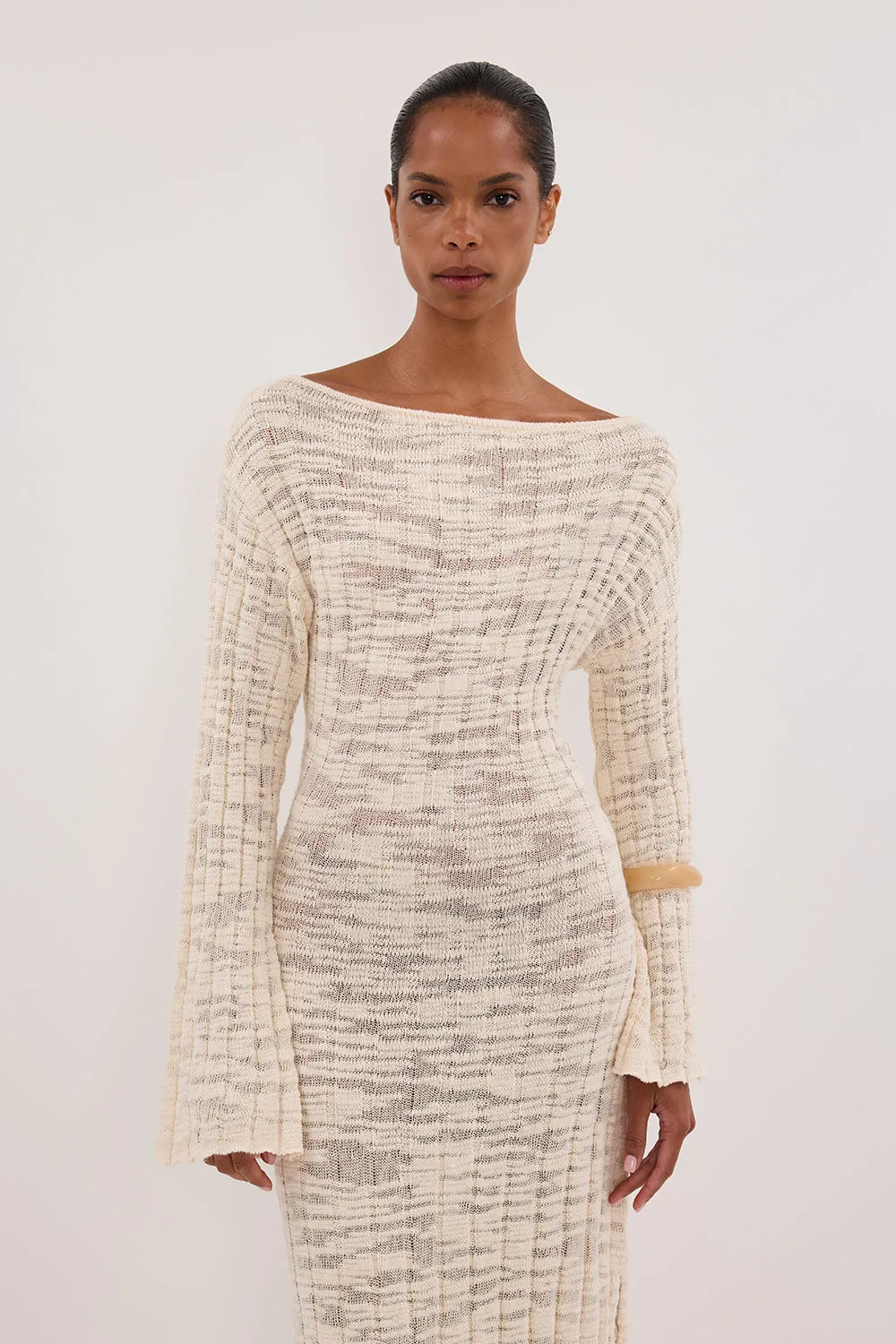 CIA NATURAL LONG SLEEVE MAXI DRESS sold by Dissh product image thumbnail 3