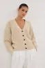 HUGO CLAY KNIT CARDIGAN sold by Dissh