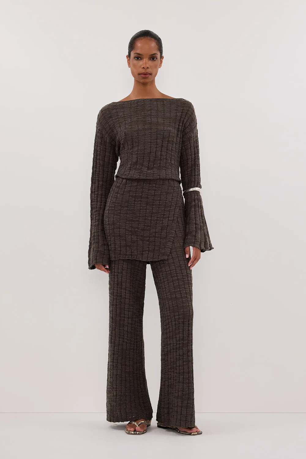 CIA PETROL KNIT PANT sold by Dissh