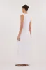 MILO WHITE LINEN BLEND MIDI DRESS sold by Dissh