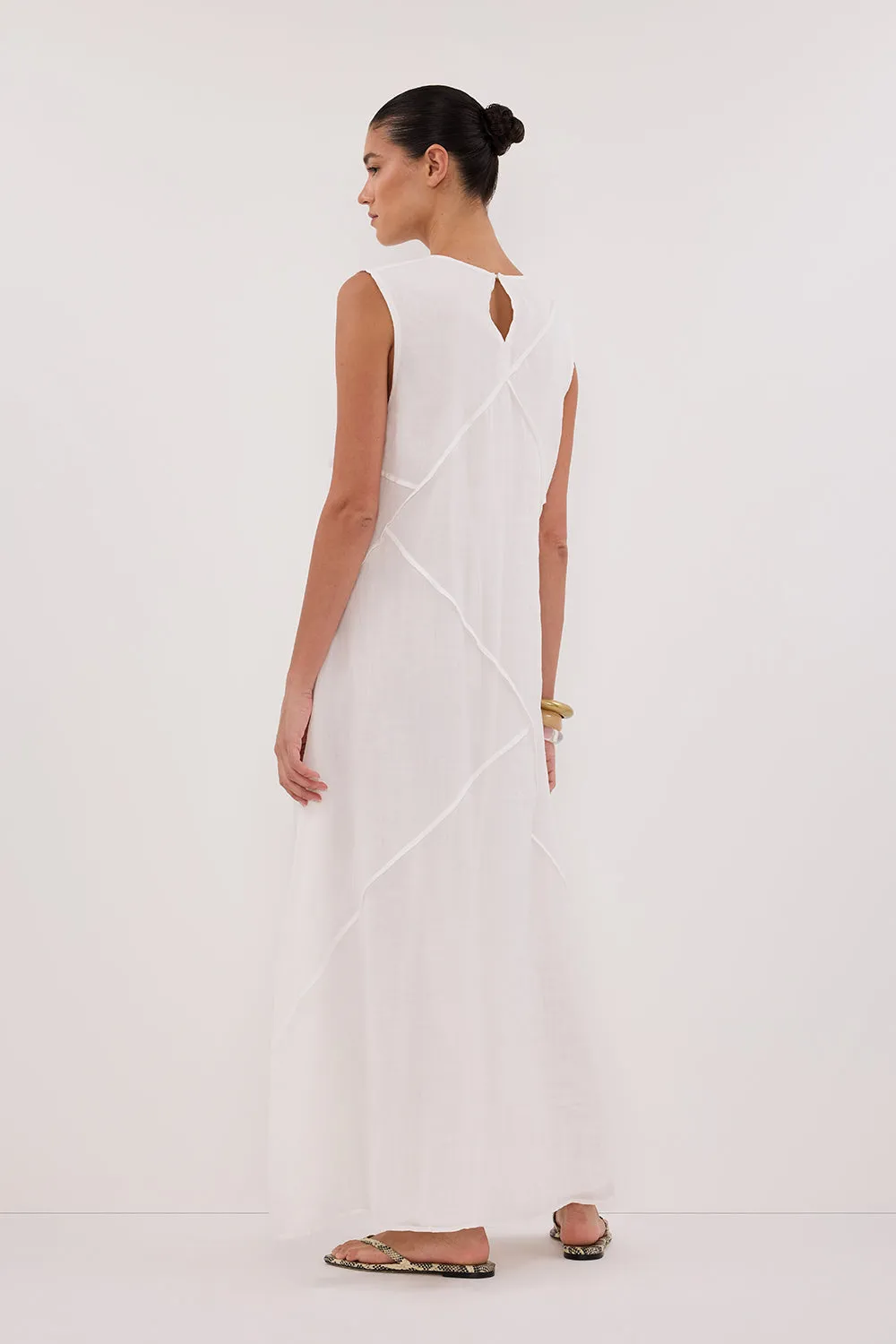 JONA WHITE RAMIE MIDI DRESS sold by Dissh product image thumbnail 4