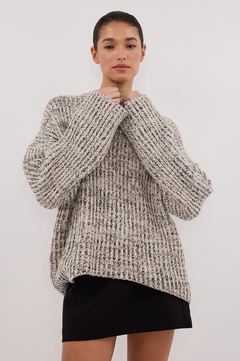 MARLEY IVORY CHOC SPECKLE JUMPER sold by Dissh product image thumbnail 3