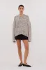MARLEY IVORY CHOC SPECKLE JUMPER sold by Dissh
