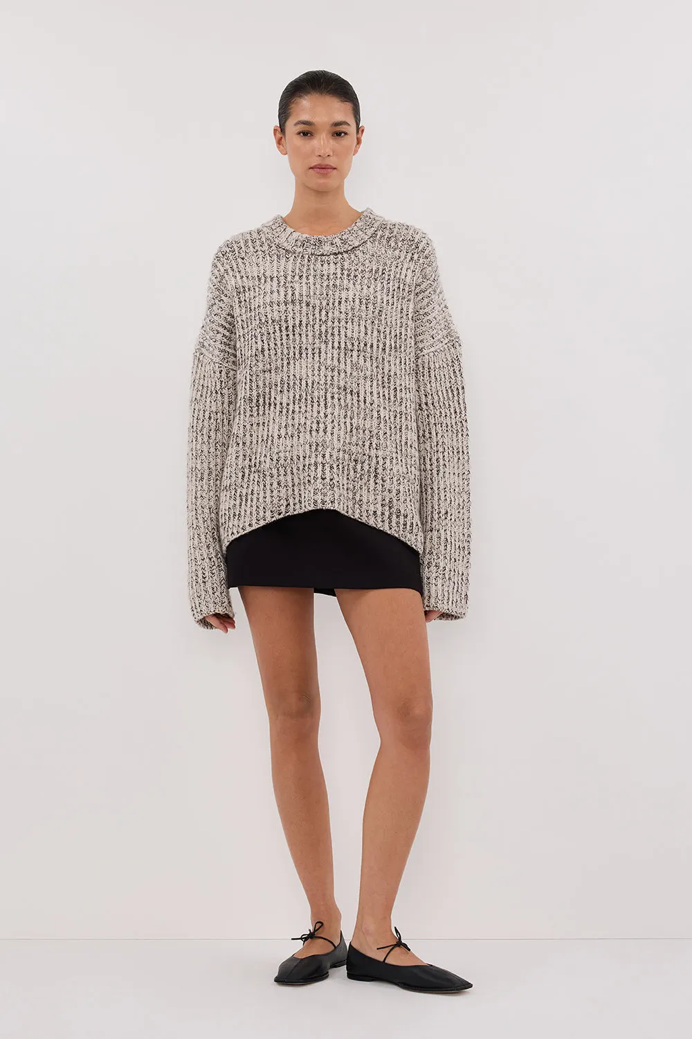 MARLEY IVORY CHOC SPECKLE JUMPER sold by Dissh product image thumbnail 2