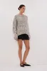MARLEY IVORY CHOC SPECKLE JUMPER sold by Dissh