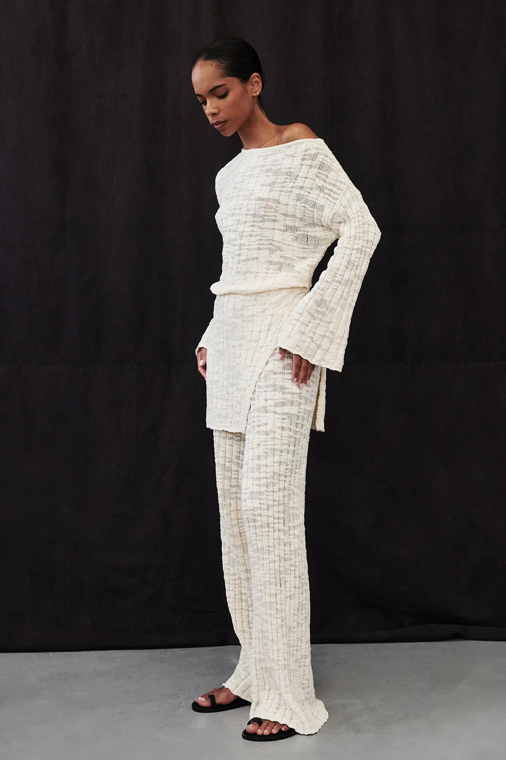 CIA NATURAL KNIT PANT sold by Dissh