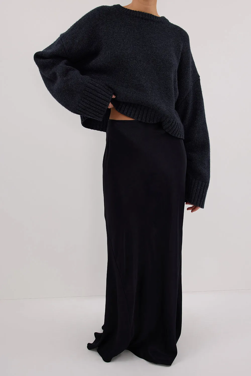 CHARLI INK SATIN MAXI SKIRT sold by Dissh product image thumbnail 5