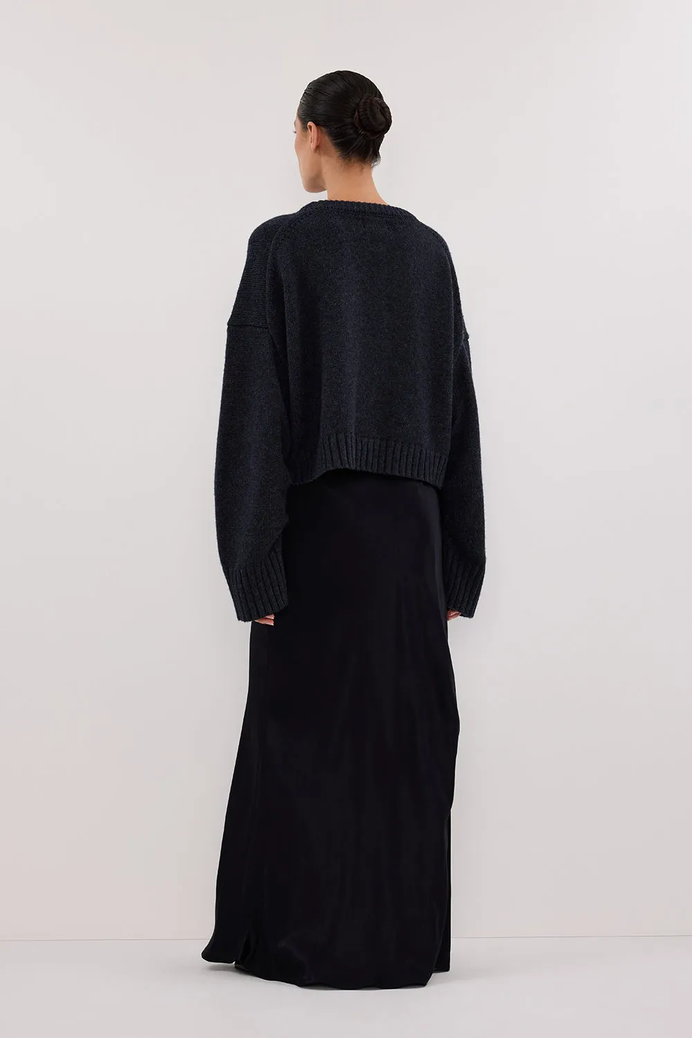 CHARLI INK SATIN MAXI SKIRT sold by Dissh product image thumbnail 4