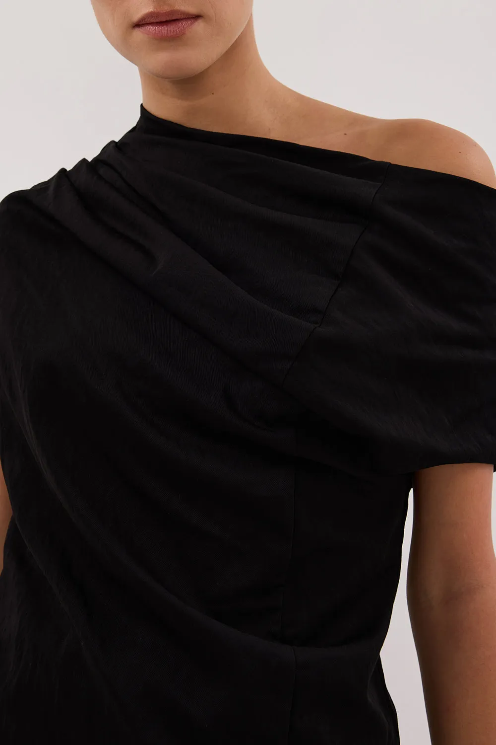 ANDY BLACK ASYM DRAPED TOP sold by Dissh product image thumbnail 5