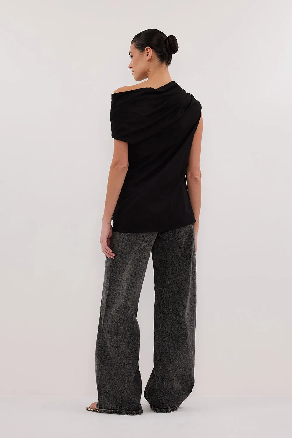 ANDY BLACK ASYM DRAPED TOP sold by Dissh product image thumbnail 4