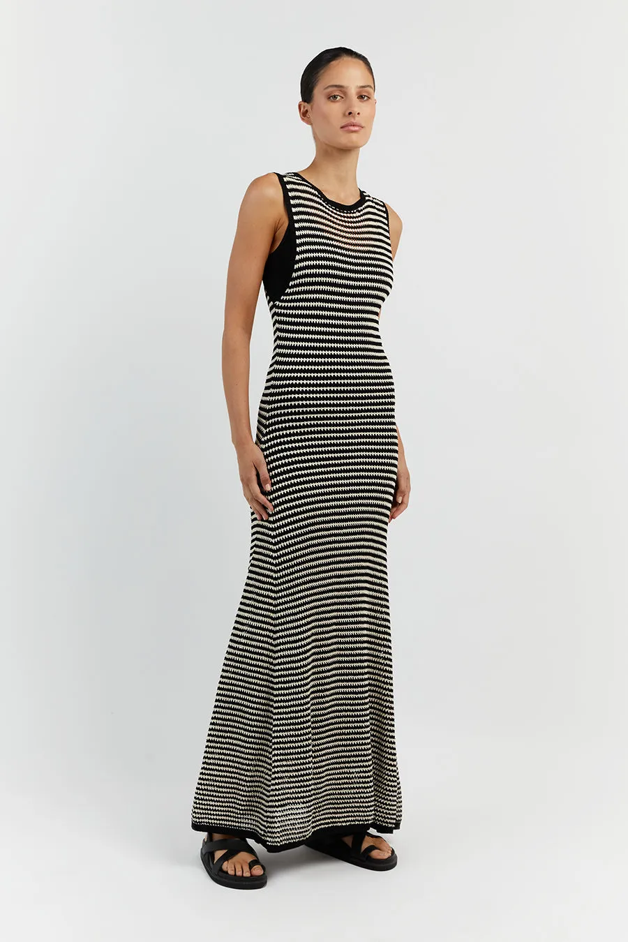 NATE BLACK SLEEVELESS MAXI DRESS sold by Dissh product image thumbnail 3