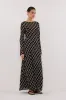 ARLINGTON BLACK LONG SLEEVE MIDI DRESS sold by Dissh