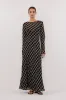 ARLINGTON BLACK LONG SLEEVE MIDI DRESS sold by Dissh