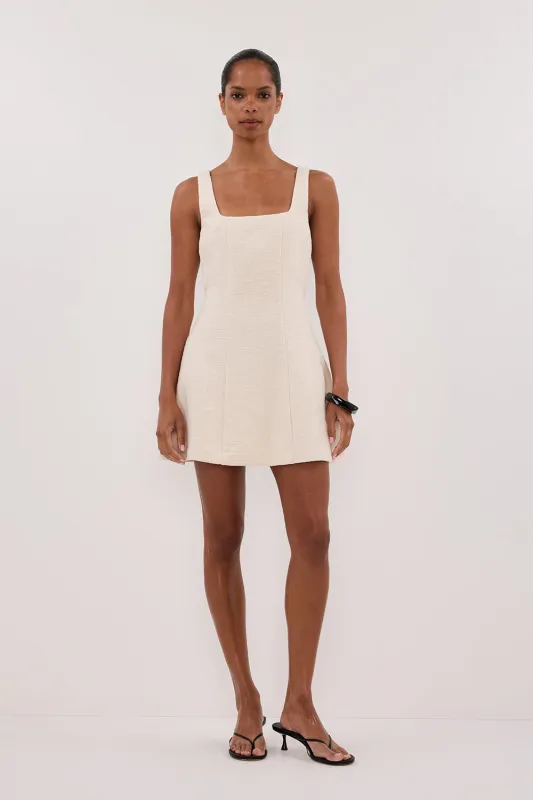 NIEVE NATURAL SLEEVLESS MINI DRESS sold by Dissh