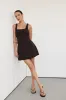 NIEVE CHOCOLATE SLEEVELESS MINI DRESS sold by Dissh