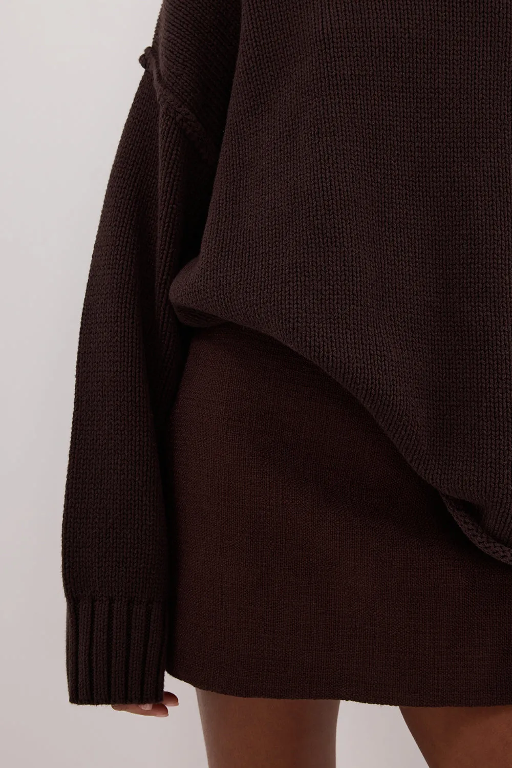 NIEVE CHOCOLATE MINI SKORT sold by Dissh product image thumbnail 5