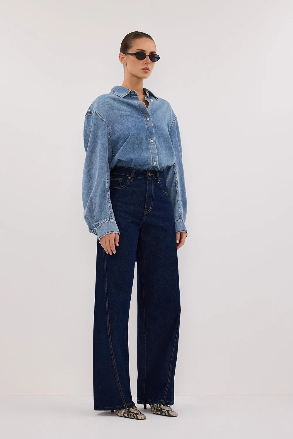 AMARA LIGHT BLUE DENIM SHIRT - PRE ORDER sold by Dissh product image thumbnail 3