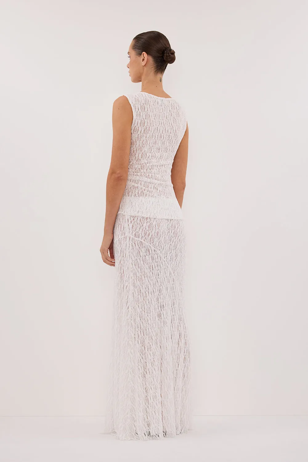 LIZZIE WHITE SLEEVELESS LACE TOP sold by Dissh product image thumbnail 5