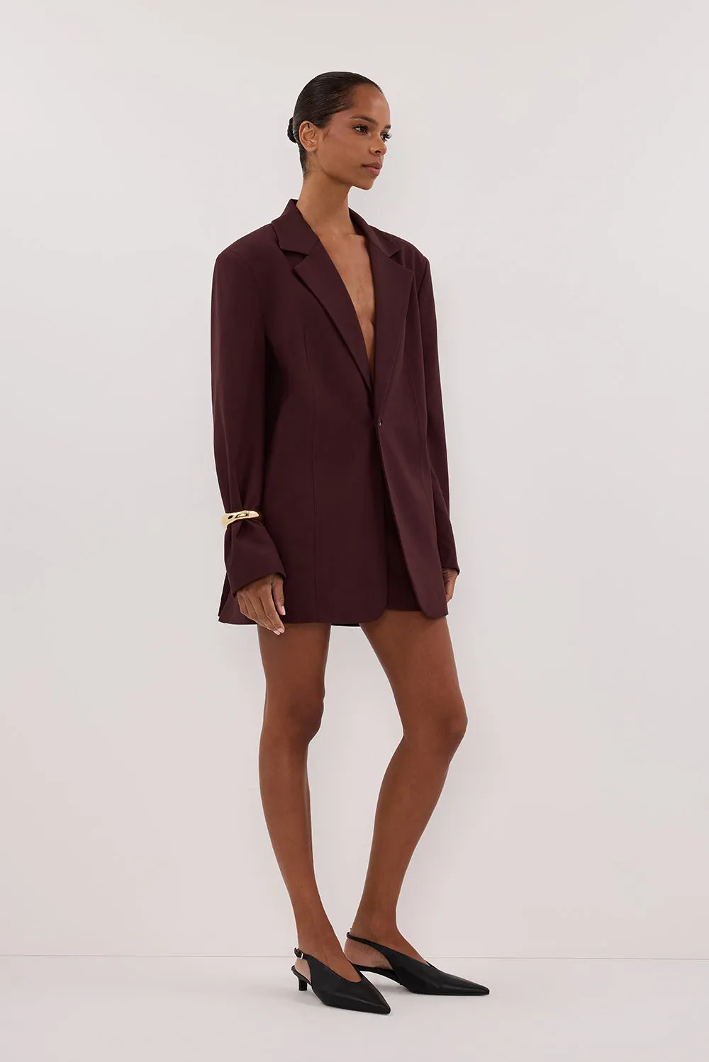 PRUE WALNUT OVERSIZED BLAZER sold by Dissh product image thumbnail 4