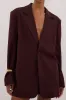 PRUE WALNUT OVERSIZED BLAZER sold by Dissh