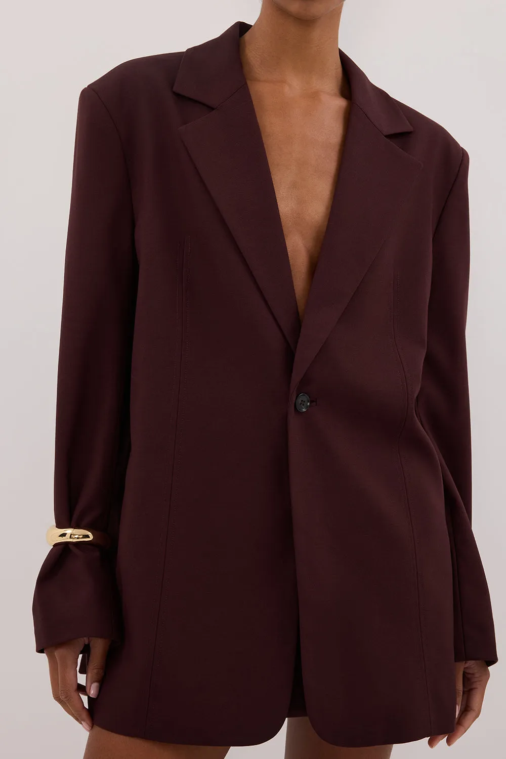 PRUE WALNUT OVERSIZED BLAZER sold by Dissh product image thumbnail 5