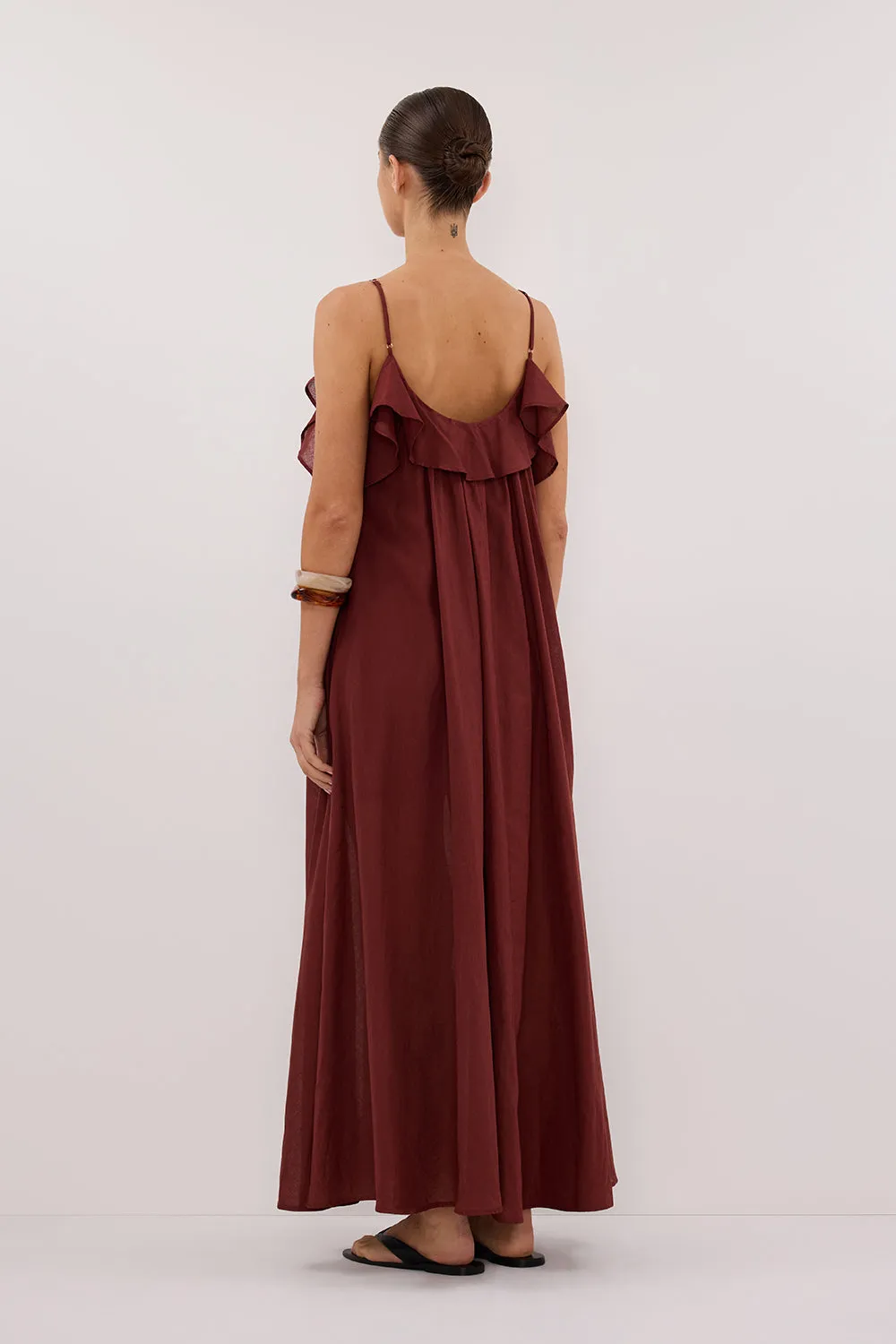 CAPRI SAHARA LINEN BLEND MAXI DRESS sold by Dissh product image thumbnail 5