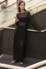 LIZZIE BLACK BOAT NECK TUNIC TOP sold by Dissh