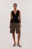 LIZZIE BLACK LACE PEPLUM TOP sold by Dissh