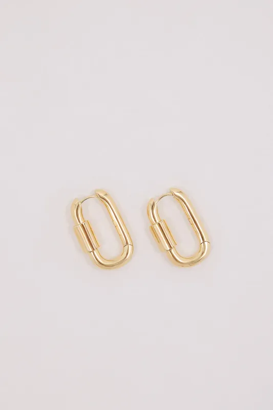 F+H GOLD DISENGAGE HOOP LARGE sold by Dissh