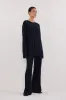 JAZZ INDIGO CREW NECK KNIT TOP sold by Dissh