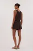 ISLA BITTER CHOC SILK SHORT sold by Dissh