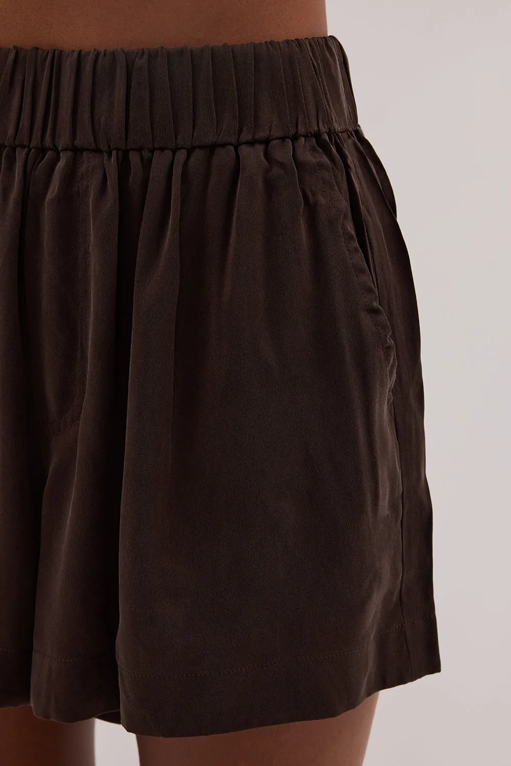 ISLA BITTER CHOC SILK SHORT sold by Dissh product image thumbnail 5